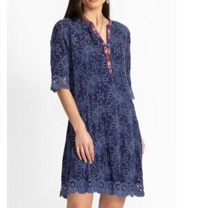 Johnny Was - MALFI MANDARIN COLLAR DRESS - NWT - PS